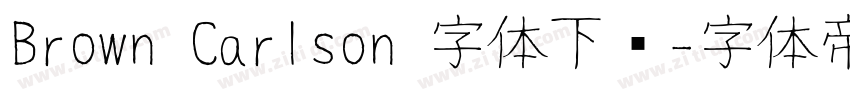 Brown Carlson 字体下载字体转换